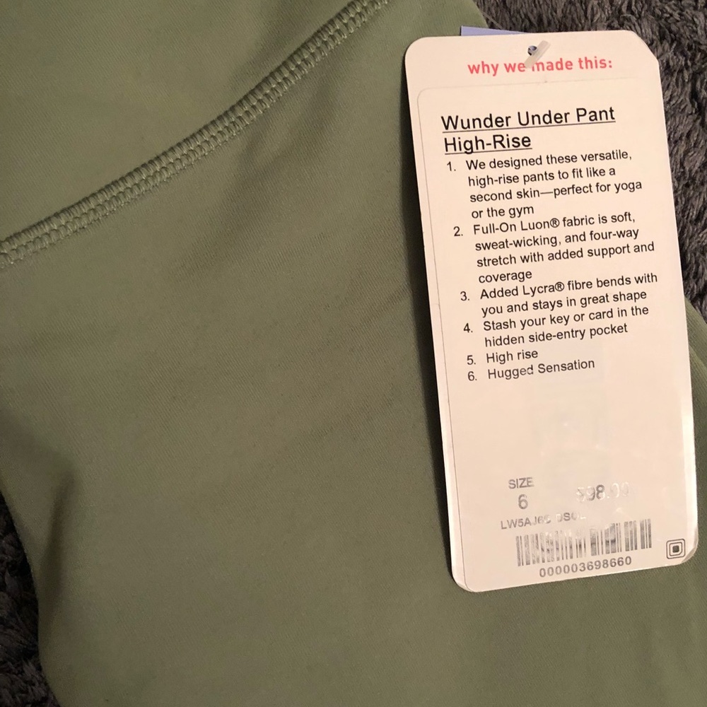 Lululemon Wunder Under High Rise Pant